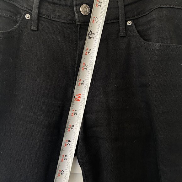 Levis 711 Skinny Jeans Womens 29 Black Denim Mid Rise Stretch Everyday Casual - Picture 5 of 5
